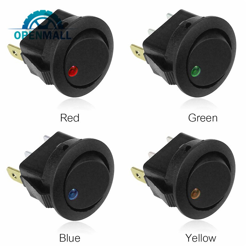 Công tắc bật/ tắt cho đèn LED xe hơi tàu thuyền 12V 3 chấu