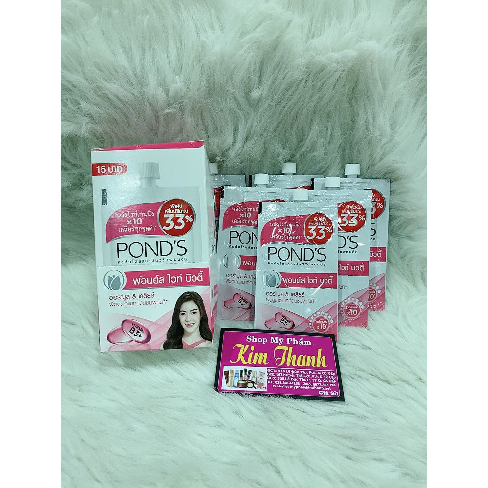 Kem dưỡng trắng da ban ngày Pond’s Thái Lan Hộp 6 gói x 10g