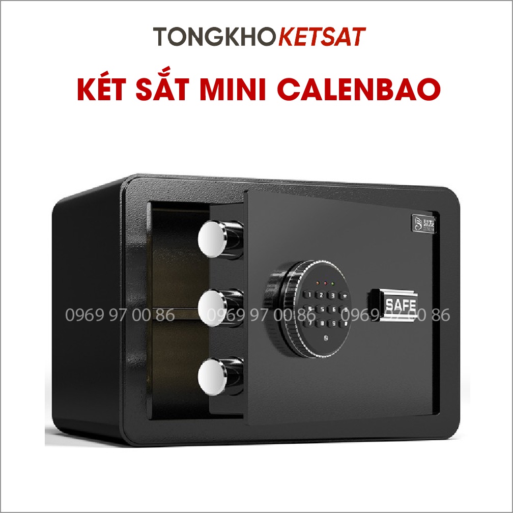 Két Sắt Mini Calenbao Điện Tử Nhỏ Gọn Bảo Mật Cao (Hàng Chính Hãng)