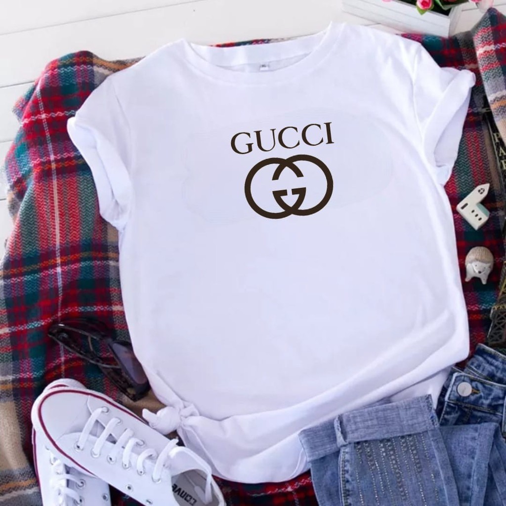 Áo thun Gucci in họa tiết dễ thương cho nữ | Quần áo nữ | Áo kiểu thiết kế xinh xắn cho nữ | Áo thun chất liệu 100% Cotton cao cấp 30s