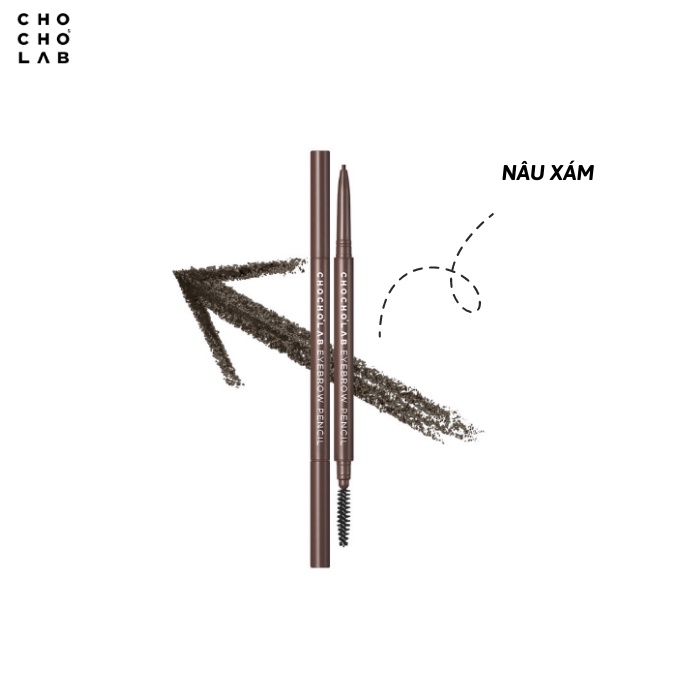 Chì Kẻ Chân Mày Chocho'slab Màu Tự Nhiên, Đầu Chì Thon Gọn Dễ Sử Dụng, Eyebrow Pencil 3 màu
