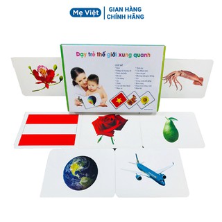 Thẻ Học Cho Bé Chuẩn Glenn Doman Thế Giới Xung Quanh Nâng Cao 300 Thẻ 18 Chủ Đề