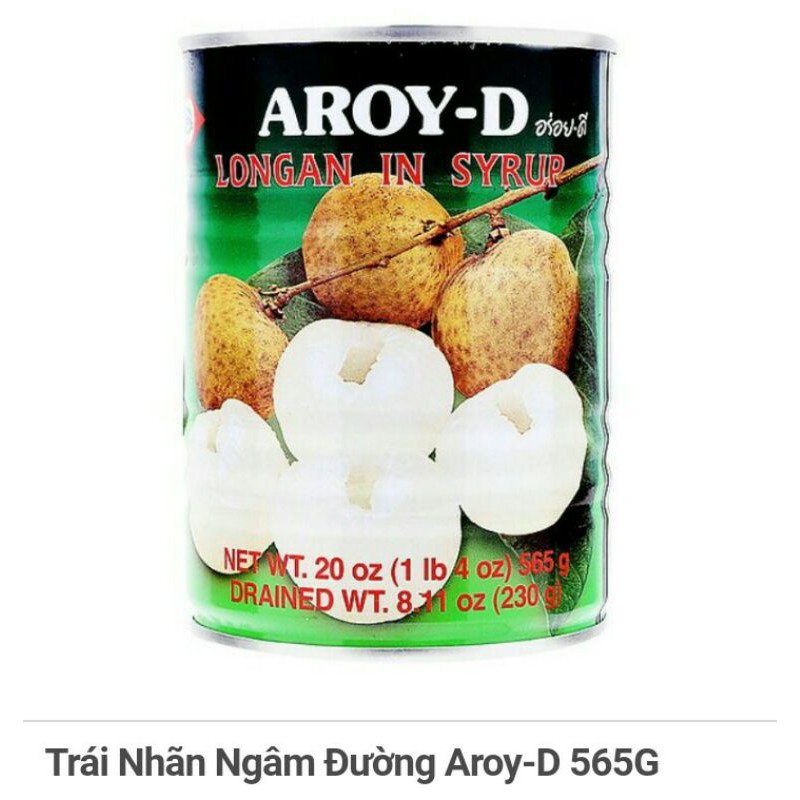 Trái Nhãn Ngâm Đường Aroy-D 565G