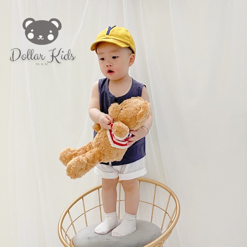 Bộ ba lỗ đũi thoáng mát, thời trang đi chơi, đi học cho bé trai