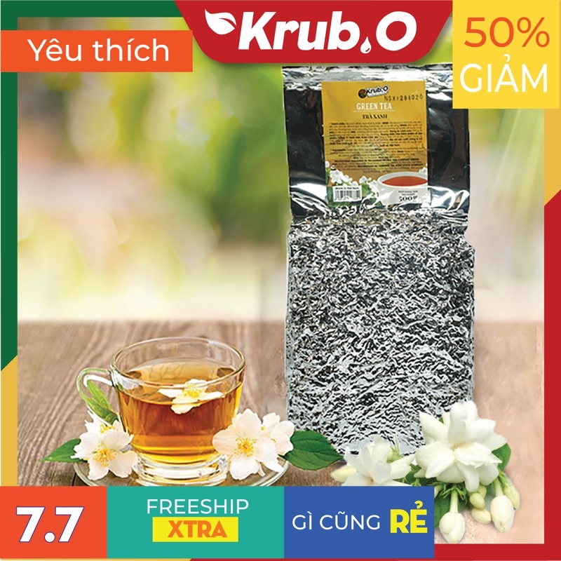 Trà nhài xanh chuyên dùng pha trà chanh trà quất nguồn nông sản Việt túi 0.5 kg