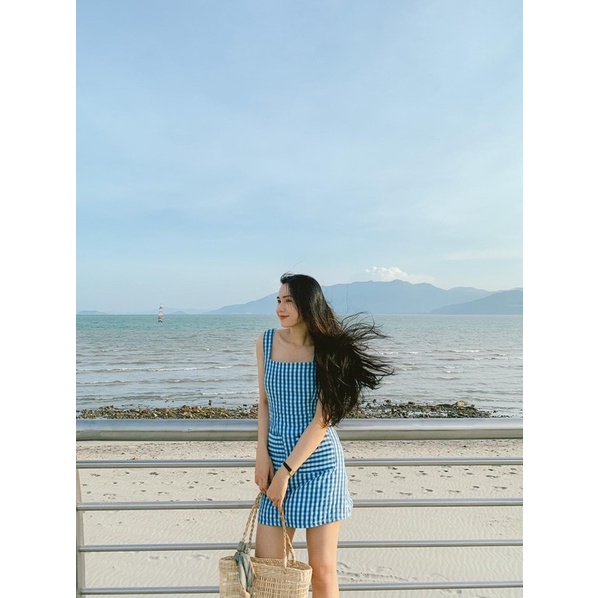 Váy 2 dây Cami kẻ sọc Fabric Holic