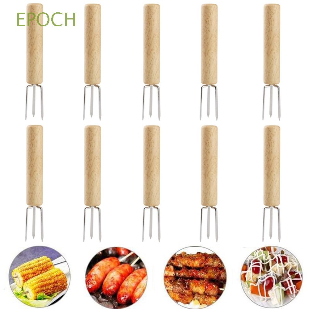 EPOCH Set 1 / 3 / 5 / 10 Xiên Ăn Bắp Nướng Tiện Dụng Chất Lượng Cao