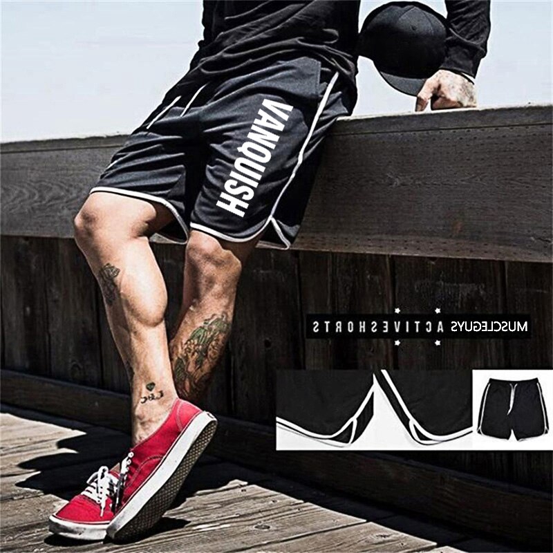 Brand Workout Gym Men Fashion Breathable Fitness Mens Bodybuilding Mesh Male Casual Shorts Comfortable Plus Size Sports Shorts