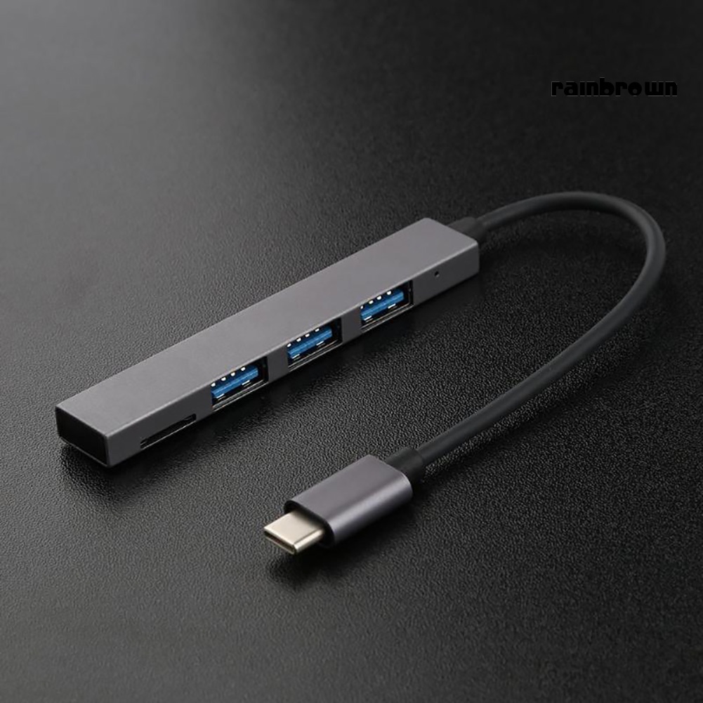 4 in 1 USB 3.1 Type-C to USB 3.0 TF Reader Slot Hub Adapter for MacBook Pro/Air | BigBuy360 - bigbuy360.vn