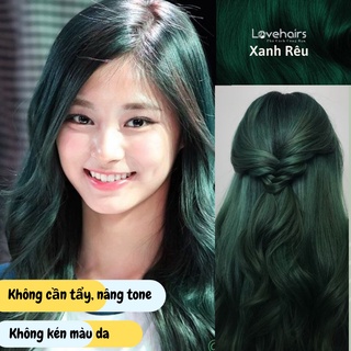 Thuốc Nhuộm Tóc Xanh Rêu - Màu Tóc Xanh Rêu 𝐜𝐚̂𝐧 𝐦𝐨̣𝐢 𝐥𝐚̀𝐧 𝐝𝐚, 𝐦𝐨̣𝐢 𝐩𝐡𝐨𝐧𝐠 𝐜𝐚́𝐜𝐡 - Love Hairs
