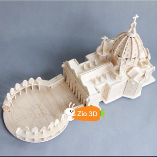 Mô hình lắp ráp gỗ 3D Thánh đường Thánh Phedro