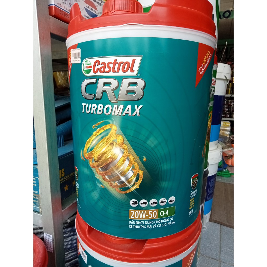 Nhớt CASTROL CRB TURBO DẦU ĐỘNG CƠ CAO CẤP 18 lít