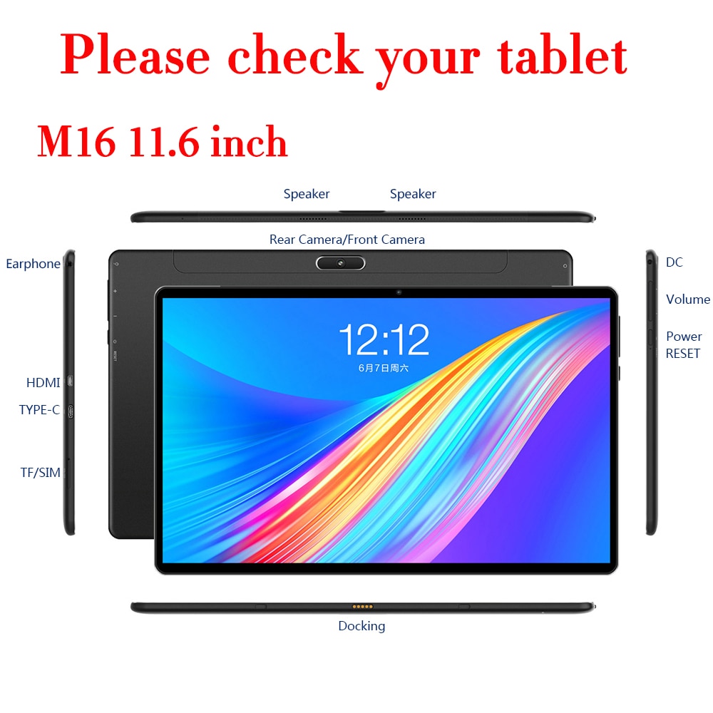 Ốp Lưng Silicon Có Giá Đỡ Thời Trang Cho Teclast M16 11.6 "Tablet Pc,Prolast M16 2019