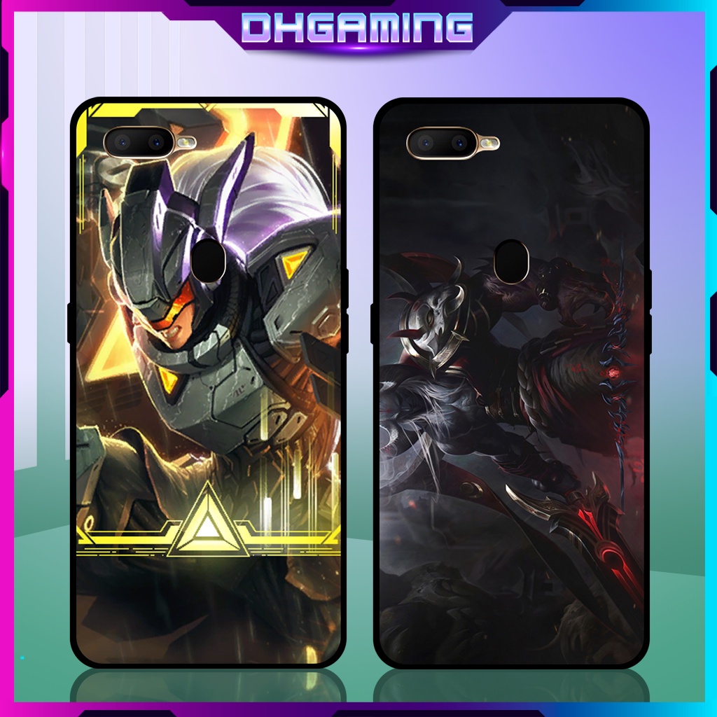 Ốp điện thoại OPPO A5S - A7 - F9 in game liên minh Aatrox Huyết Nguyệt & Leona Siêu Phẩm - DH Gaming
