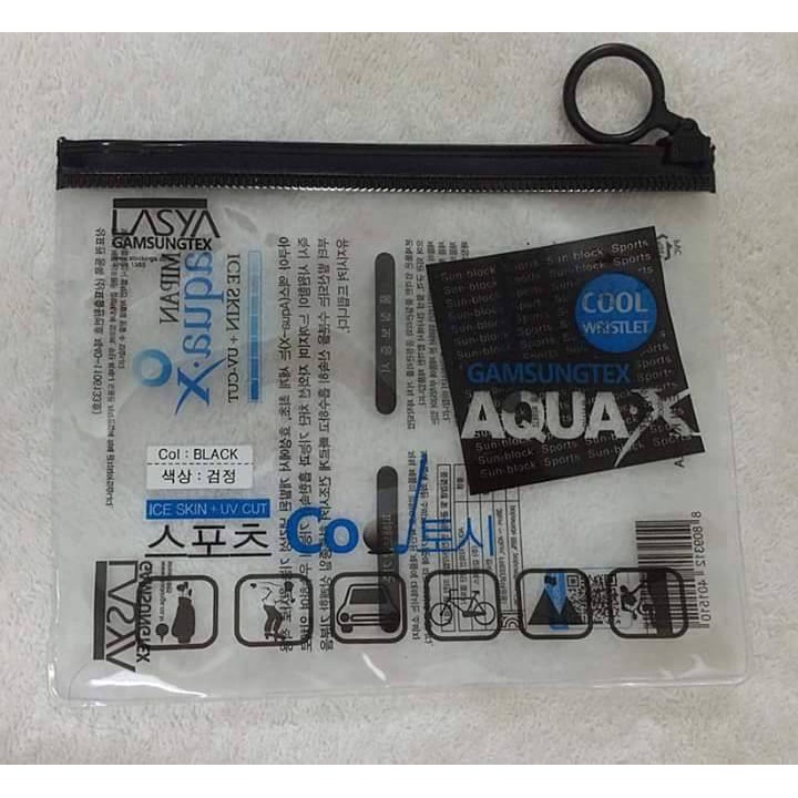 Ống Tay Chống Nắng AquaX Chính Hãng Hàn Quốc - Màu Đen/Black