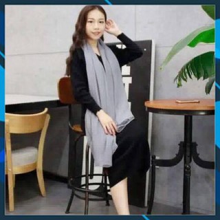 [kiotgiadung365] Khăn lụa voan mềm mại mùa thu, khăn choàng cổ thời trang, khăn đi biển đa năng