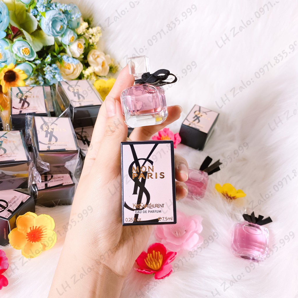 [ Mini Size ] Nước Hoa Nữ YSL Mon Paris, YSL Libre 7,5ml, Black Opium, Nước Hoa Mini Nữ hàng chính hãng full box