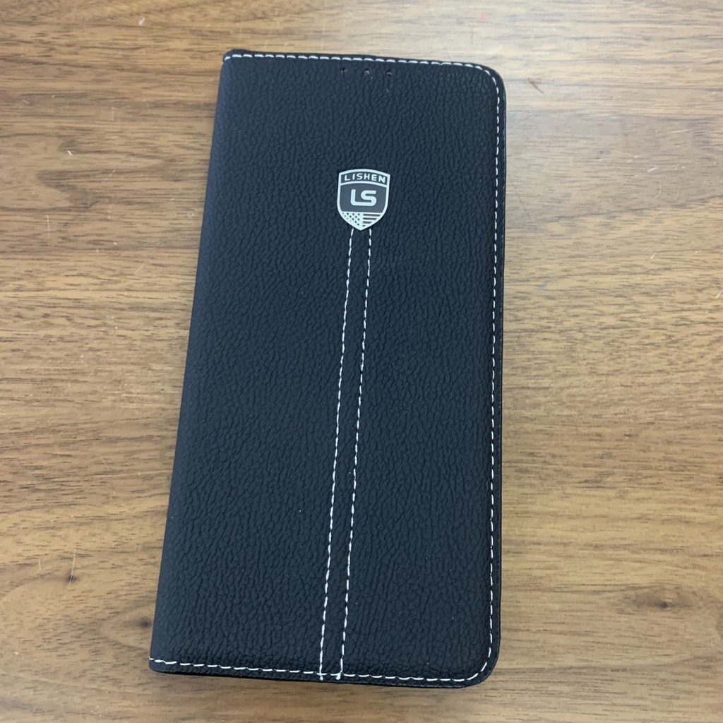 Bao da nắp gập cho Samsung Galaxy J7 Pro hiệu Lishen có ngăn để thẻ Hana case | BigBuy360 - bigbuy360.vn