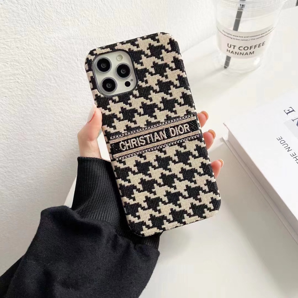 Ốp iphone 11 Ốp Điện Thoại Vải Thêu Hình Cho iphone 13 pro Max iphone 11 pro Max 12 pro Max 11 X 6 6sp 7 8 plus XR Xs Max