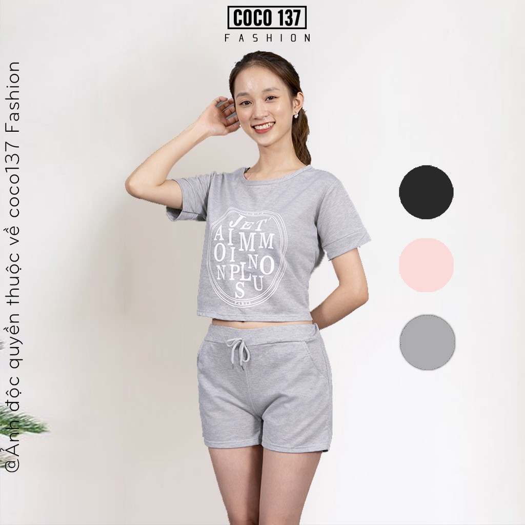 Đồ bộ nữ mặc nhà dễ thương pijama đẹp mùa hè set nữ sang chảnh COCO 137 – TTN05