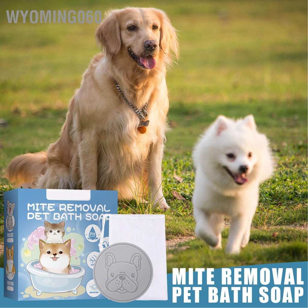 Wyoming060 Xà phòng tắm gội cho thú cưng Dưỡng ẩm giảm ngứa Giảm nhẹ chó có mùi thơm dành Mèo con đang chải lông