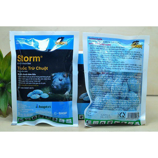 Thuốc chuột cơ chế chống đông máu hãng Storm - Gói 20 viên