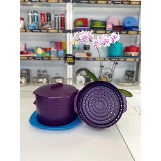 Tupperware - Xửng hấp Steam It 3 tầng màu tím hấp rau củ thịt cá tiện lợi siêu nhanh - Hàng chính hãng