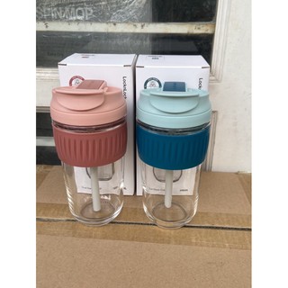 Cốc nước thuỷ tinh 2 lớp 500ml dualglass cup - llg699