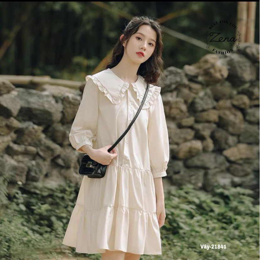 21841V21841-Váy thô 2 tầng c.đức viển bèo TH