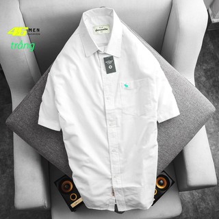 Áo sơ mi nam ngắn tay trơn xuất khẩu cao cấp MFT741