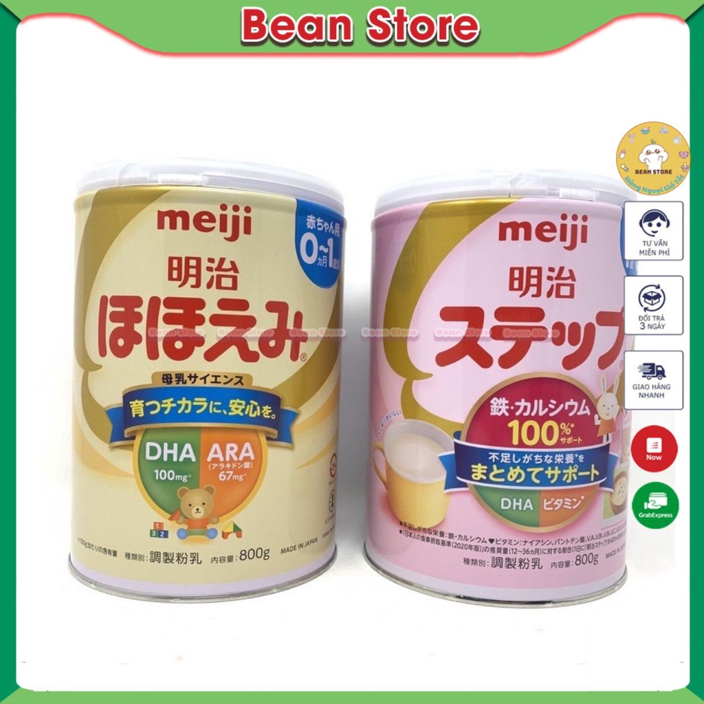 Sữa Meiji nội địa Nhật số 0-1 và số 1-3 (800gr) giúp tăng cường hệ miễn dịch cho bé - 𝐁𝐞𝐚𝐧 𝐒𝐭𝐨𝐫𝐞