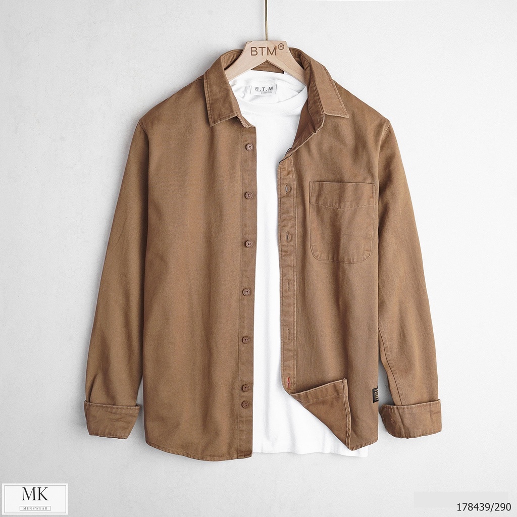 [ẢNH THẬT] Sơ Mi Kaki Nam Basic