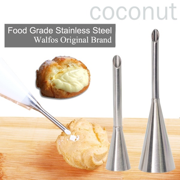 Bộ 2 Đuôi Bắt Bông Kem Trang Trí Bánh Bằng Thép Không Gỉ