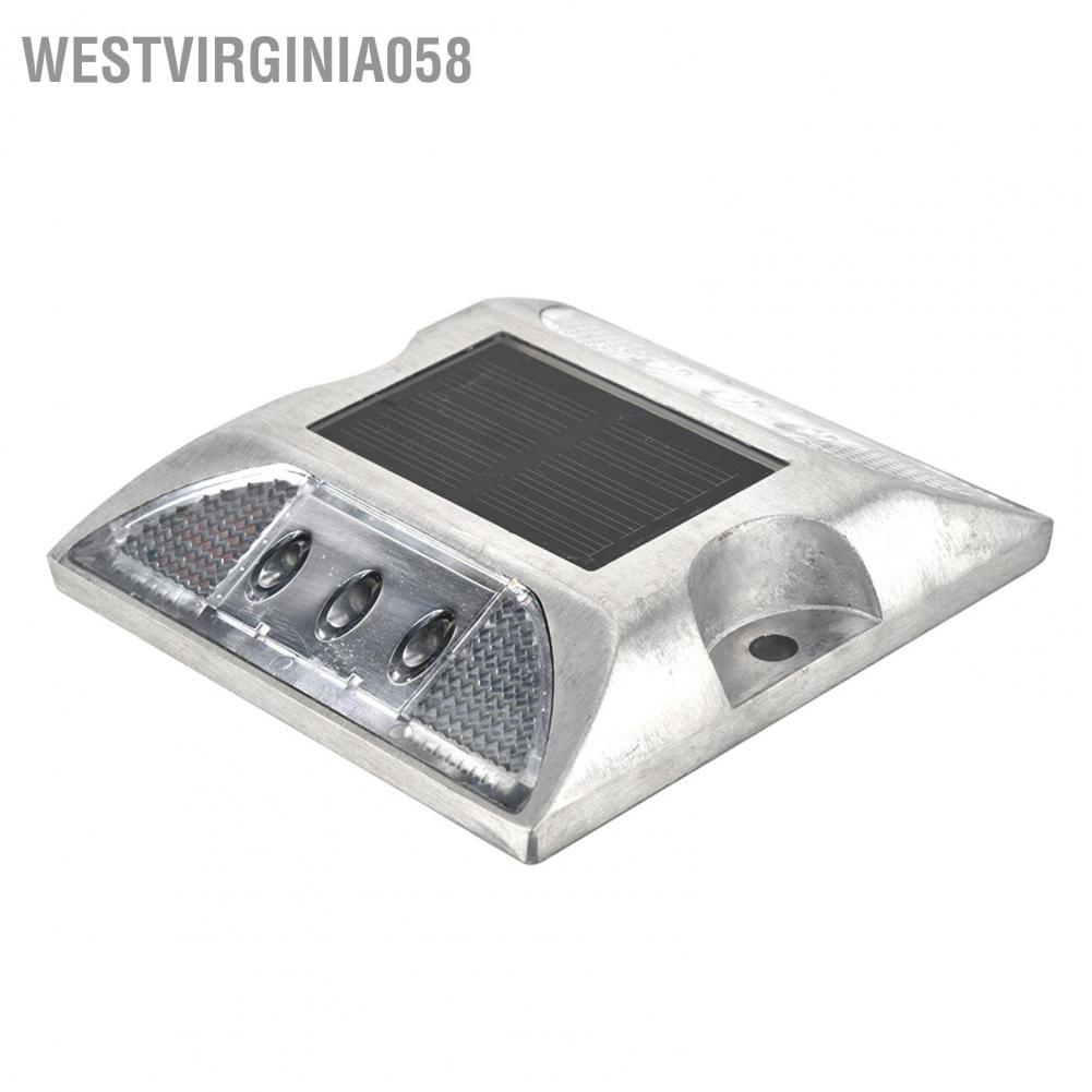 Hàng Hot Đèn đánh dấu mặt đất 6 LED năng lượng trời chiếu sáng đường lái xe ngoài không thấm nước Hàng giao ngayWestvirginia058