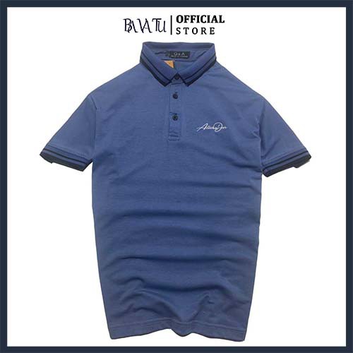 Áo polo nam chữ ký BAVATU hàng thiết kế chất liệu vải thun cotton mát mịn chống nhăn thấm hút mồ hôi mặc siêu mát | BigBuy360 - bigbuy360.vn