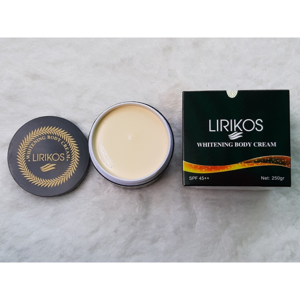 Kem Dưỡng trắng da Lirikos White Body Cream SPF 45+++ 250g