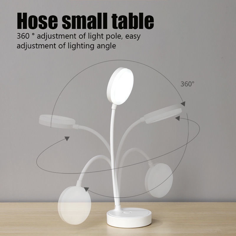 Đèn bàn LED chống thấm nước có thể sạc lại đèn cảm ứng làm mờ bàn cho quầy bar phòng khách đọc sách cắm trại ánh sáng bả
