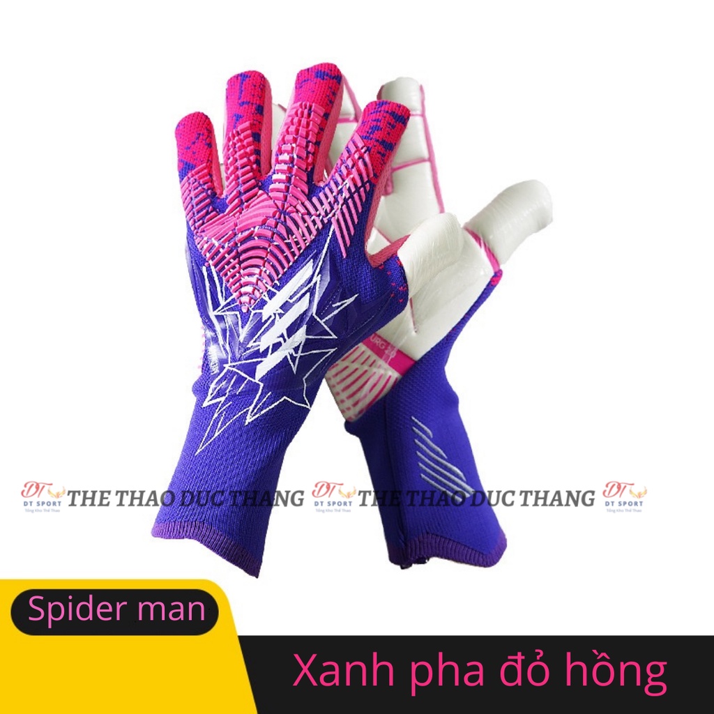 Găng tay thủ môn Predator spider man siêu nhện chuyên nghiệp thoáng khi, lòng bàn tay có lớp phủ PC siêu dính