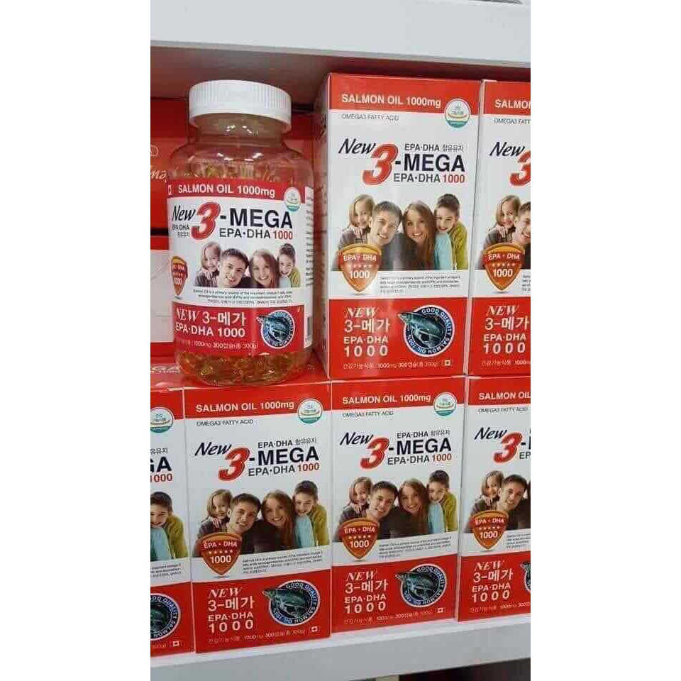 Dầu cá 3 mega bổ sung DHA, Hộp 300 Viên | BigBuy360 - bigbuy360.vn