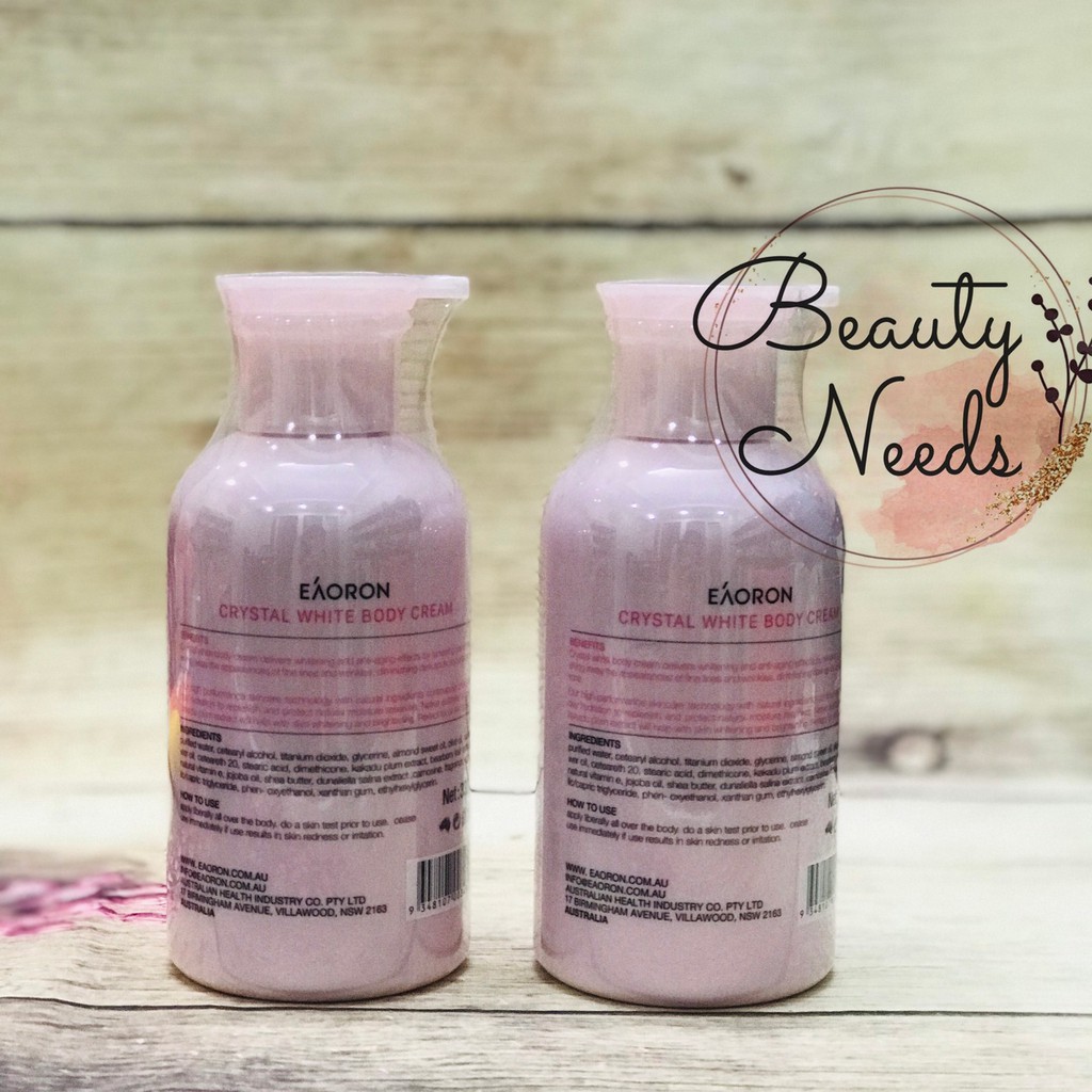 KEM DƯỠNG TRẮNG DA TOÀN THÂN EAORON CRYSTAL WHITE BODY CREAM 330gr hàng úc | BigBuy360 - bigbuy360.vn