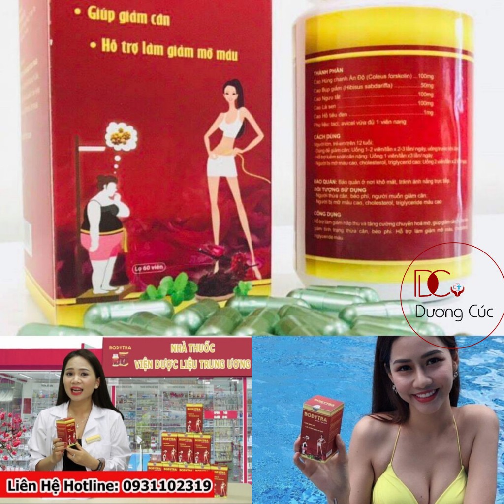 [Viện Dược Liệu Trung Ương] Giảm Cân An Toàn - Giảm 10-14Kg Không Tăng Lại - Bodytra - Tặng Miễn Phí 60 Viên Giữ Dáng | BigBuy360 - bigbuy360.vn
