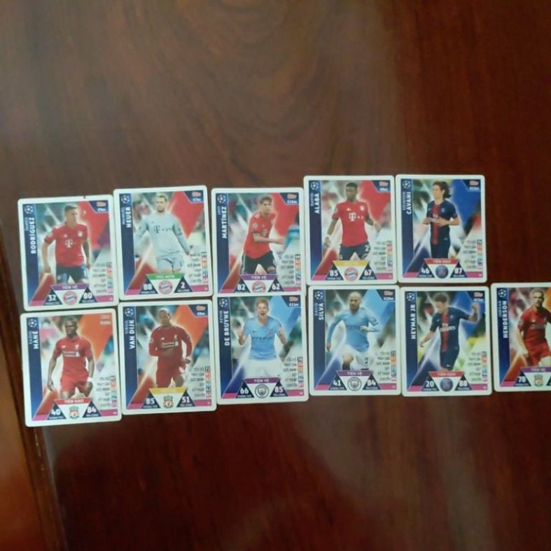 Thẻ bài poca năm 2018-2019