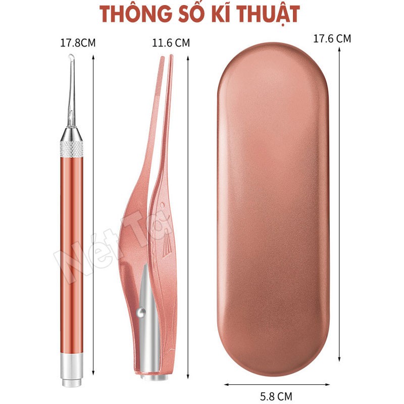 Nước đông trùng hạ thảo Collagen Hector hộp 10 chai Tặng kèm bộ ráy tai 2in1 có đèn led