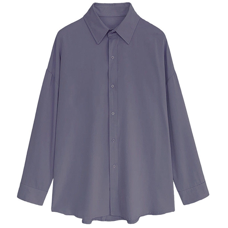 COZOK Áo Sơ Mi Chiffon Tay Dài Kiểu Dáng Đơn Giản Hợp Thời Trang