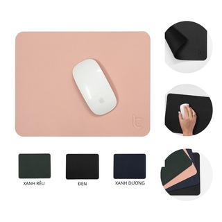 Miếng Lót Chuột Da Lucas Mouse Pad Cao Cấp Chống Nước, Mịn, Lì, Di Chuột Êm Mượt (27x21cm)