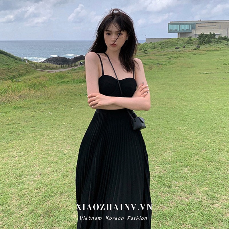Đầm Maxi Hai Dây Dáng Rộng Xinh Xắn Dành Cho Nữ | BigBuy360 - bigbuy360.vn