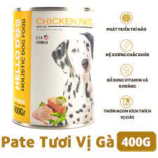 Hello Dog Chicken Pate ( Pate Tươi Cho Chó Mọi Lứa Tuổi Vị Gà ) 400gram