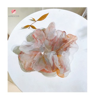 Cột Tóc Bèo Scrunchies Vải Voan Bông Style Cổ Điển Của Pháp Size To
