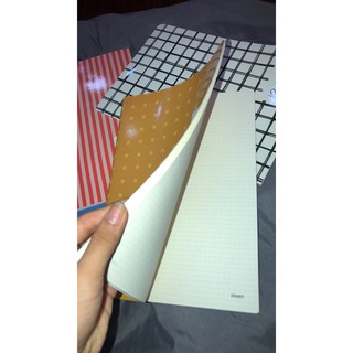 Vở Crabit Dotted Notebook - Vở kẻ chấm bi (Giấy ruột Dot) - Vàng chấm bi