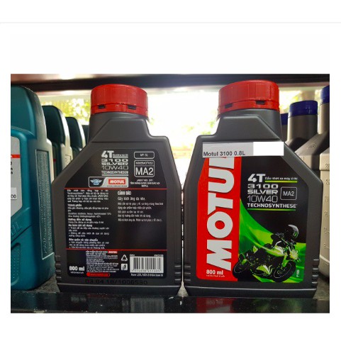 Dầu xe máy motul 3100 silver 800ml